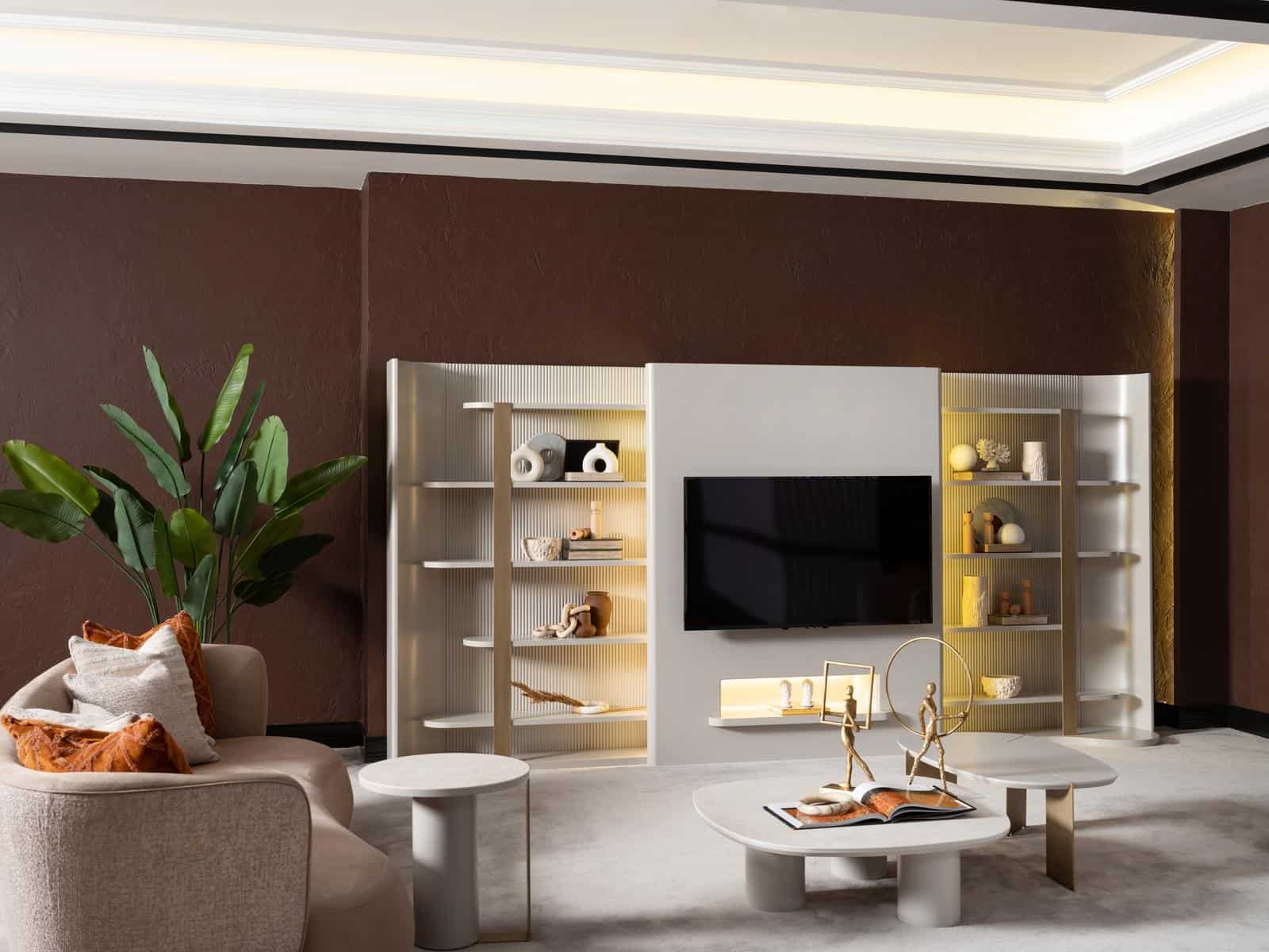 Porto Kitaplıklı Duvar Ünitesi - Görsel 2